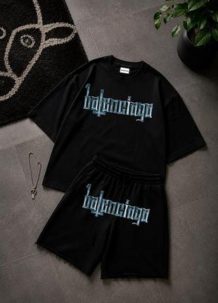 Оверсайз комплект футболка + шорти
