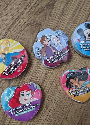 Детское коттоновое полотенце disney набор princess elsa frozen, ariel, mikey moyse, marvel, принцессы,марвел герои, цена за шт, около 30*30см