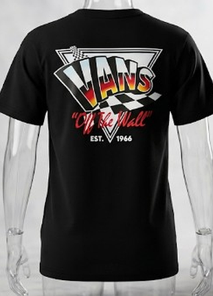 Футболка для мальчика vans classic fit (размер m, 10-12 лет) черная с принтом.материал: 100% хлопок (cotton)