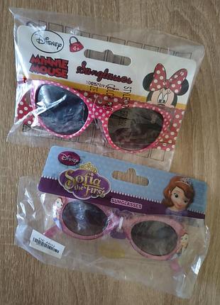 Детские солнцезащитные очки минные маус, принцессы disney набор, скай,барби,цена за шт, есть разные варианты 3/4,4/5,5/6,6/7