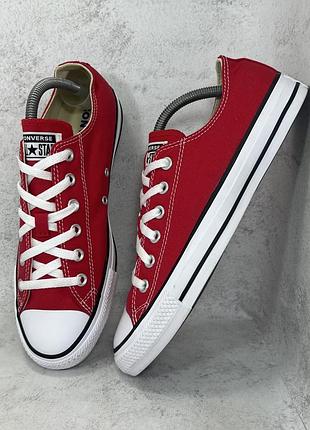 Червоні низькі кеди converse chuck taylor all star