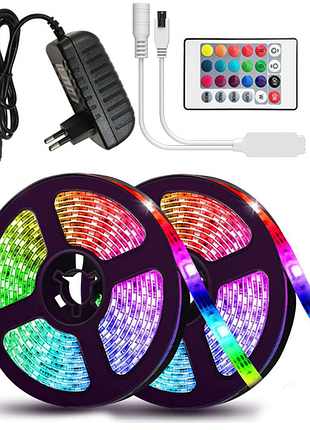 Лента светодиодная rgb 5050 5м с пультом.