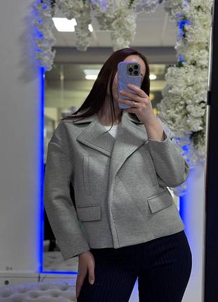 Сірий піджак бомбер vero moda