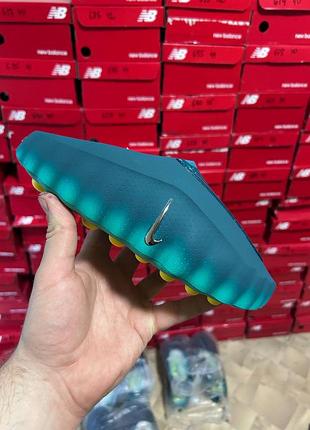 Трендовые тапки шлепанцы nike mind 001 slide teal light menta
