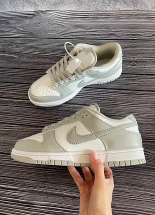 Уцінка кросівки унісекс nike dunk low grey