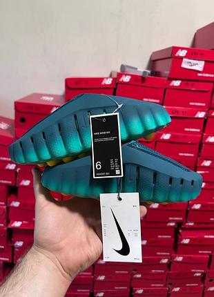 Трендовые тапки шлепанцы nike mind 001 slide teal light menta