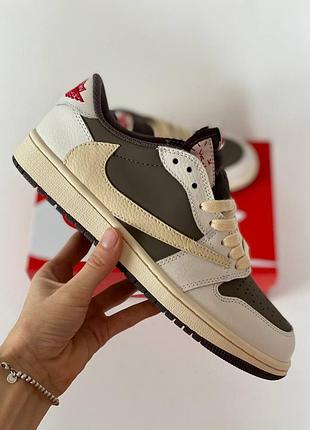 Nike air jordan 1 low x travis scott кроссовки