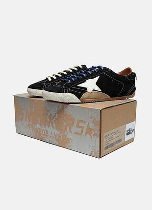 Жіночі люкс кеди/кросіки трендові golden goose true star black white