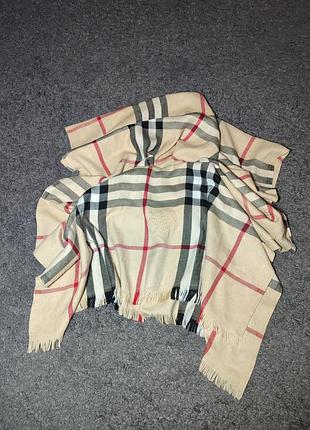 Стильный шарф/палантин в классическом стиле (burberry)