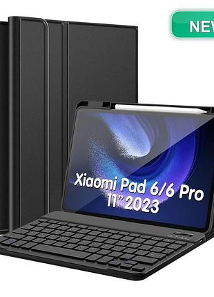 Клавиатурный чехол для xiaomi pad 6 / pad 6 pro 11 черный магнитный съемный bluetooth qwertz