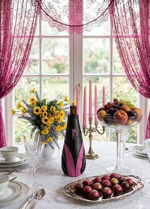 🥂чохол 💕на пляшку 🍾 тинкер белл декоративний шкіряний фея дівчина романтика ❣