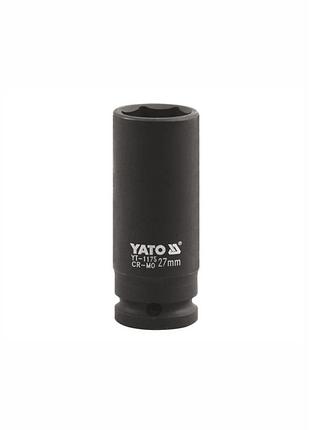Головка ударная 1" №27мм (черн) l = 90мм (про-во yato)
