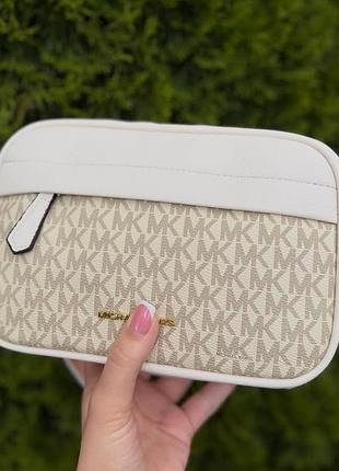 Жіноча сумка michael kors, сумка майкл корс, крос-боді, сумка через плече, 081-1 білий