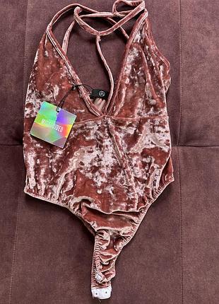 Жіноче велюрове боді missguided