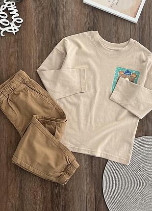 Лонг реглан джогери для хлопчика 5/6 років 110/116р george  h&m