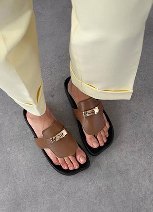 Жіночі шльопанці анатомічні barefoot через пальчик 11282