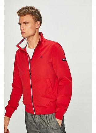 Стильна чоловіча червона куртка , бомбер tommy jeans, оригінал
