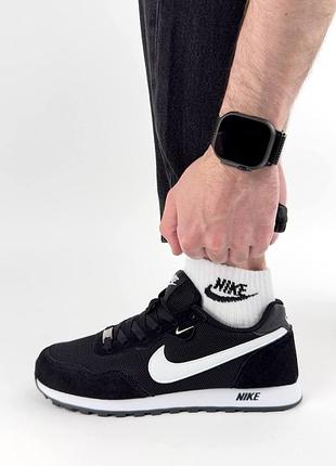 🐻 чоловічі кросівки nike md runner 2 black white