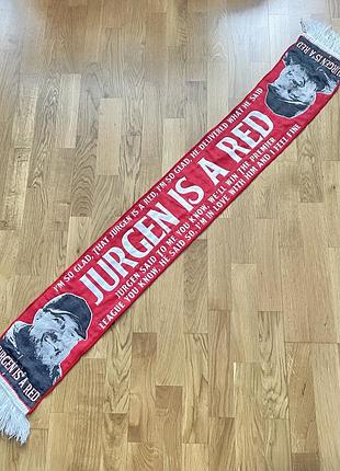 Футбольный шарф фк ливерпуль fc liverpool снуд scarf jurgen klopp vintage винтажный спортивный ultras adidas юрген клопп бафф роза шалик ультрас nike