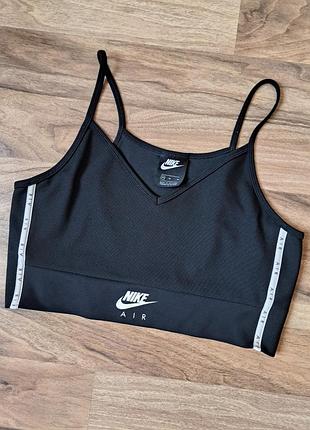 Черный женский спортивный топ nike air размер м