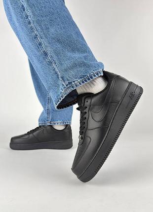 Мужские кроссовки nike air force 1 '07 m black