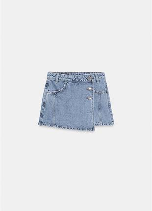 Шорти спідниця джинс zara