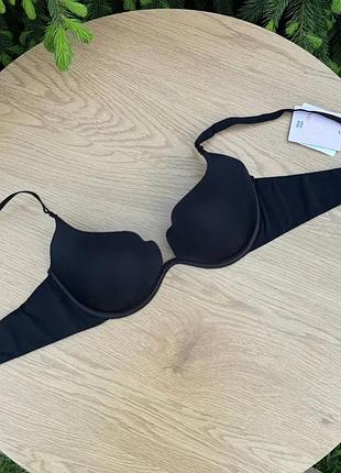 Бюстгальтер velencosa на косточках без push-up черный 90с