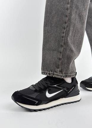 🐻 мужские кроссовки nike waffle s black white