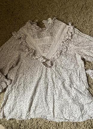 Блуза котон h&m