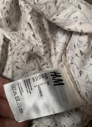 Блуза котон h&m 4