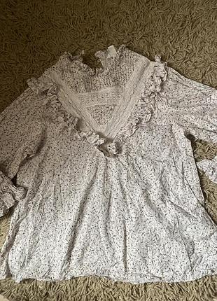 Блуза котон h&m 2