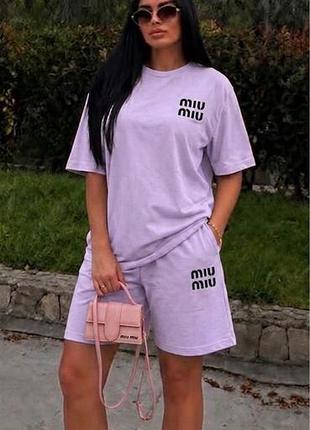 Костюмы женские с шортами миu miu