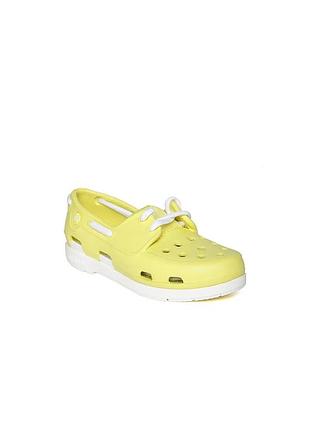Мокасини crocs kids' beach line lace up boat shoes розмір c6