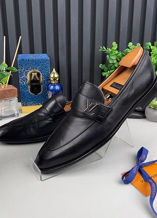Louis vuitton lv saint germain loafers чоловічі туфлі лофери шкіра оригінал 45 eur