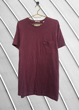 Мужская бордовая футболка jack wills xl 2xl оригинал хлопковая прямая футболка с карманом марсала джек виллс брендовая кофта стан идеал 52 54 батал