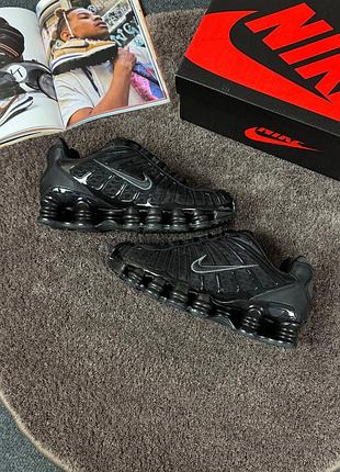 Стильные кроссовки nike shox tl black