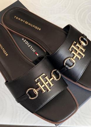Шльопанці жіночі чорні tommy hilfiger