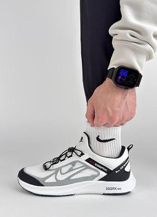 🐻 чоловічі кросівки nike air running white black
