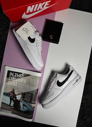 🌺жіночі кросівки nike air force 1 w white black