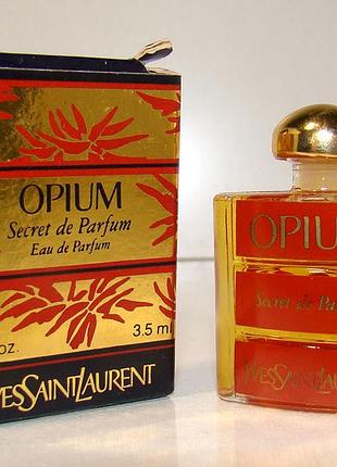 Мініатюра yves saint laurent opium secret de parfum 3.5 мл. оригінал.