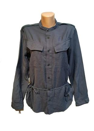 ​сіра сорочка-куртка оверсайз g-star raw р. s карго щільна