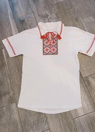 Футболка вышиванка для мальчика гг. 158 см