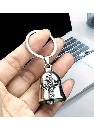 Мотоциклетный колокольчик удачи крест с крыльями ангела счастливый колокольчик ангел-хранитель кулон брелок