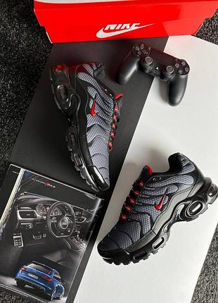 💎мужские кроссовки nike air max plus new black grey red