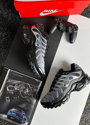 💎мужские кроссовки nike air max plus new black grey silver