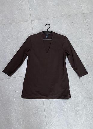Неймовірно стильний лонгслів h&m у трендовому шоколадному кольорі