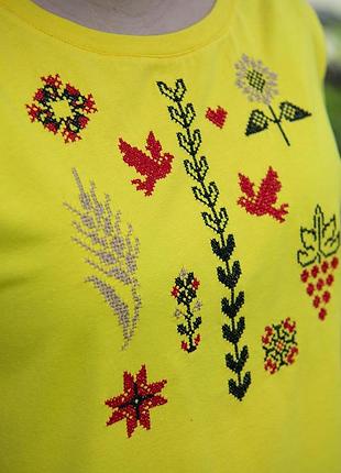 Красивая украинская вышиванка для девочки льняная, подростковые вышиванки девочкам лен