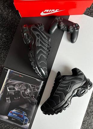 💎мужские кроссовки nike air max plus new reflektive all black