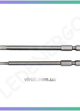 Набор насадок отверточных yato hex tamper 3мм квадрат 1/4 для ремонта 2шт набор насадок для отвертки