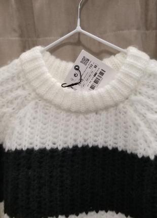 Теплий дитячий в'язаний светр zara 2